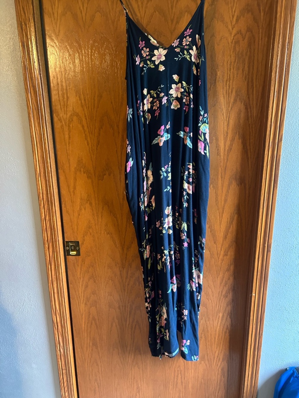 lovestitch Navy Maxi Dress with Floral Print